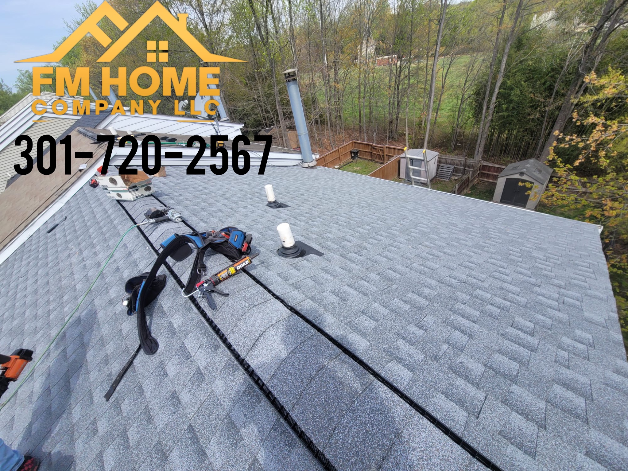 roof-replacement-silver-spring-md Roof replacement completed by FM Home Company LLC in Silver Spring, MD